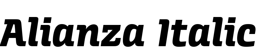 Alianza Italic 800 cкачати шрифт безкоштовно